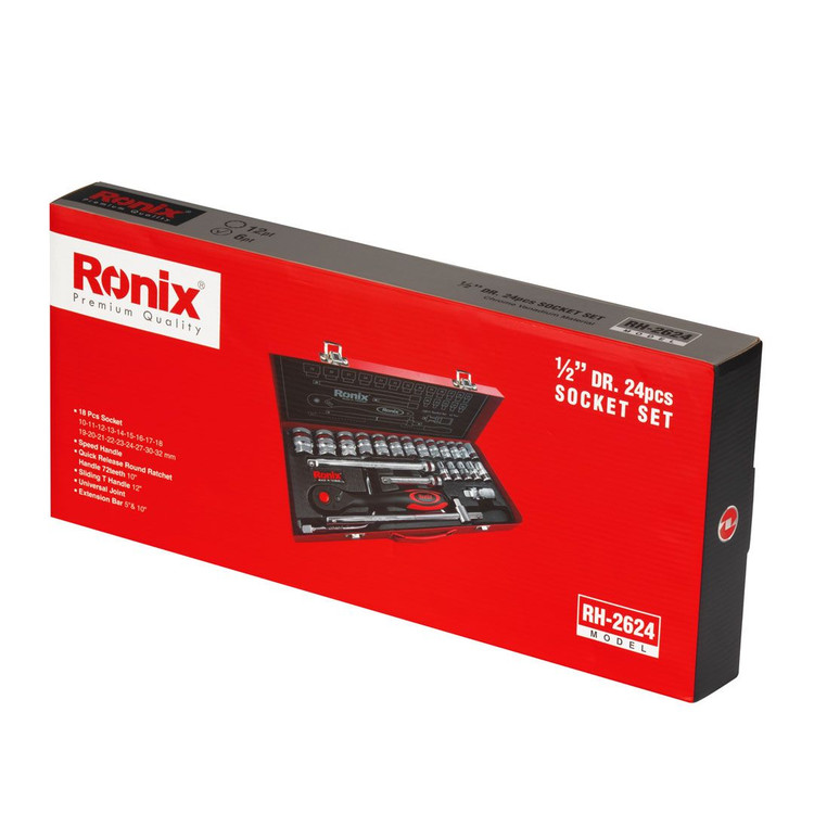 مجموعه بکس 11عددی رونیکس مدل RH-2610 سایز 1/2 اینچ