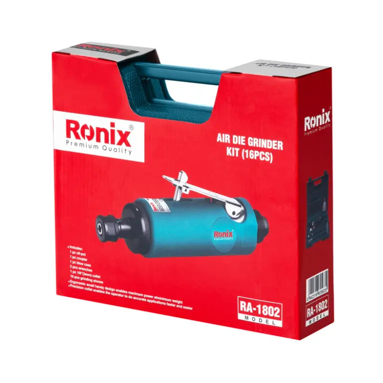 کیت فرز انگشتی بادی رونیکس 16 پارچه مدل RA-1802