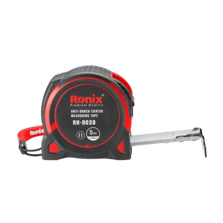 متر دستی رونیکس مدل RH-9039 سایز ۵ متری روکش دار دو طرفه نشکن