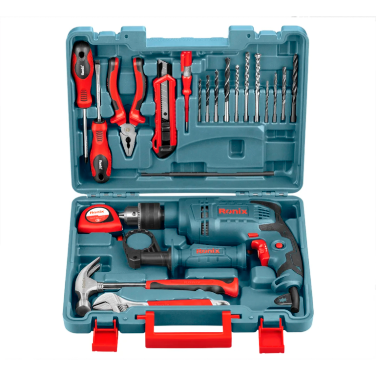 دریل چکشی رونیکس مدل RS-0001 با آچارخور و 21 پارچه