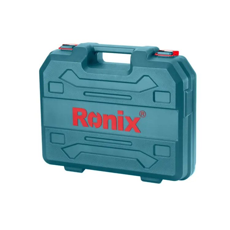 دریل شارژی رونیکس مدل RS-8619 اتوماتیک با 2 باتری و کیت 53 پارچه