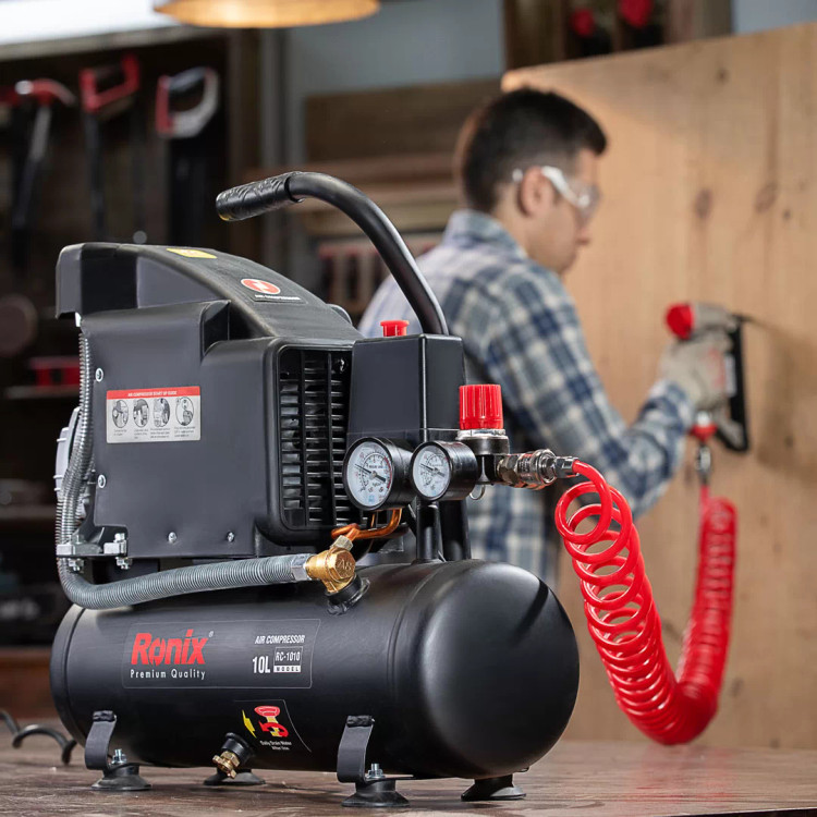 کمپرسور باد رونیکس مدل RC-1010 روغنی ظرفیت 10 لیتر
