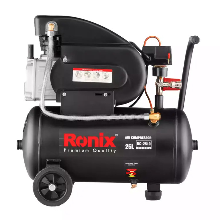کمپرسور باد رونیکس مدل RC-2510 روغنی ظرفیت 25 لیتر